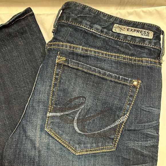 Express Women Bootcut Stella Regular Fit Low Rise Jeans Size 6r - Picture 2 of 7
